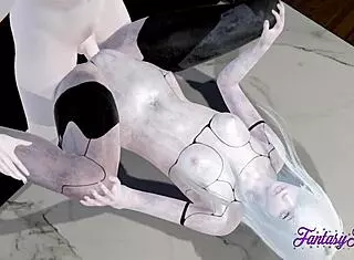 Nier Automata Hentai A2 Receives Hard Sex Multicreampie in Japanese Asian Manga Anime Game