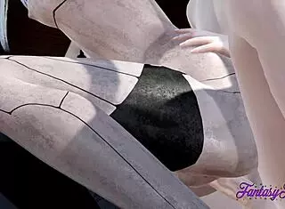 Nier Automata Hentai A2 Receives Hard Sex Multicreampie in Japanese Asian Manga Anime Game