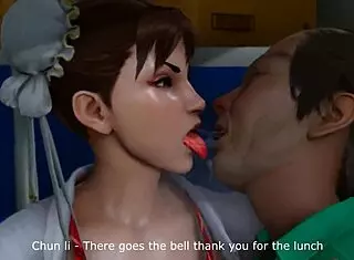 I’m Craving Chun-Li as a Naughty Schoolgirl in This Wild 3D Cartoon!