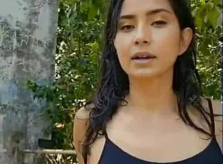 presentation on latina beauty in forest nature