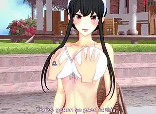 Yor Forger Bikini Pool Sex POV Spying!