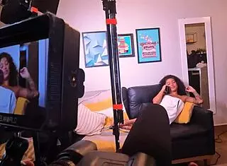 behind the scenes with pornstars showing their monster cocks and tattoos