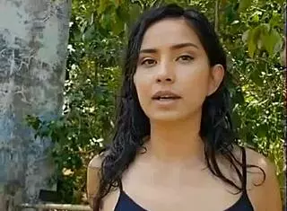 presentation on latina beauty in forest nature