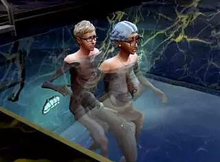 Anime shemale threesome in Sims 4 😜