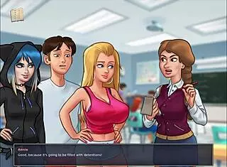 summertime saga 98 got me hooked with wild hentai college scenes