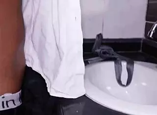 fucking the hot bathroom employee like a pornstar