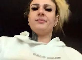 saptona gets horny in gym with see through shirt showing sweaty hard nipples