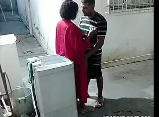 damn, my neighbor saw me naked sweeping and made me suck him off