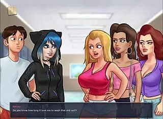 summertime saga 98 got me hooked with wild hentai college scenes