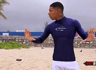 Are you fucking the naughty surfer's ass hard?