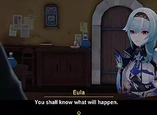 Eula From Genshin Impact In A 3D Animation Adventure With Group Interactions