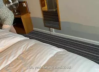 My Hot Milf Stepmother Caught Me Spying on Her in the Shower in a Shared Hotel Room