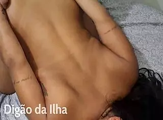 Amateur Slut Takes Double Penetration in Wild Threesome Anal Action with Small Waist