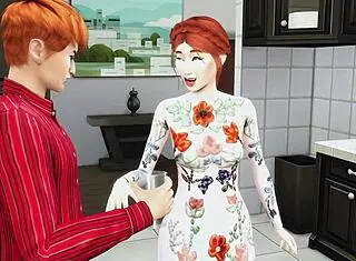 Mature Woman Catches Stepson Masturbating, Offers Passionate Sex