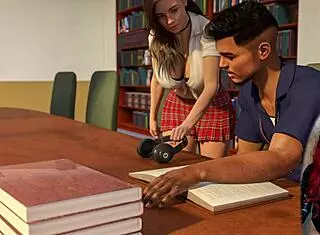 Sexy college student in white stockings exposes herself in public upskirt scene from steps of debauchery 21.