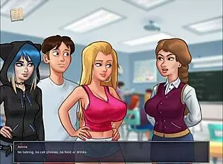 summertime saga 98 got me hooked with wild hentai college scenes