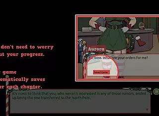 naughty elf and sexy santa wife in claus secret surprise xmas game