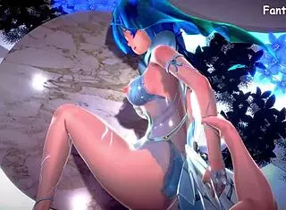 Goddess Rides Sex Machines In Hentai