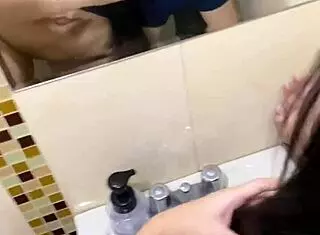 i fuck her quik in the bathrom after meeting at party, deepthroat her bent over