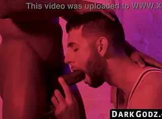 darkgodz com - ebony hunks seduction leads to an intense interracial bareback session