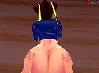 chun-li gets wild in fortnite ahegao hardcore fantasy