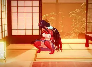 THIS ANIME HENTAI GAME HAS SEX IN VARIOUS POSITIONS AND BLOWJOB!