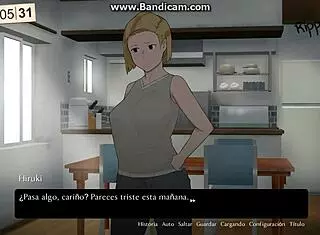 Wife dominated by father-in-law in final gameplay, pregnant and old, cuckold scene!