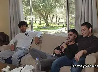 Intense backyard session with big dick and dildo toys