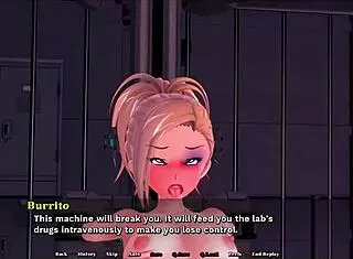 Lewd Town Adventures Part 4: Bound Group Gangbang with Toys and Bondage in Hentai Anime Game