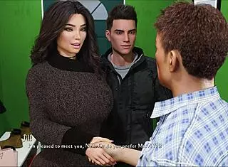 I explore big tits in being a dik 304