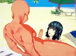 Tatsumaki and Fubuki Intense Sex with Old Man in One-Punch Man Hentai