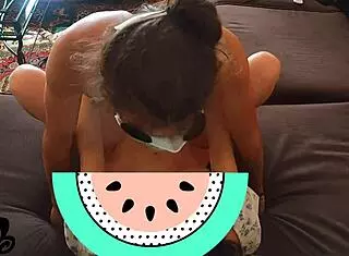 Housewife's Pussy Licked Before Cum Filling