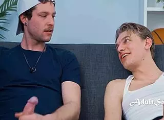 i wonder if it's weird for two straight guys to watch porn and jerk off together with big cocks