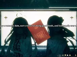 Ghost Marriage Matchmaking VN Hentai Game Night 1: Luna's Blowjob Scene with Big Tits