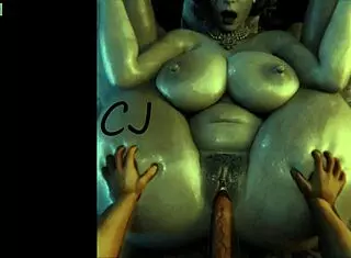 Alcina dimitrescu from resident evil gets fucked by a black man
