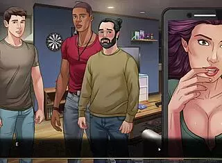 In this complete gameplay of our red string part 4, the character dances nude. She reveals her big tits and ass.