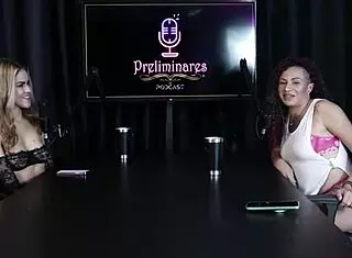 Safada shows eager blowjob, strips presenter naked, wants to fuck her husband - Sta Love N Fire Sheer Red