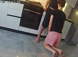 Cheating Wife Feels Desire In Kitchen Encounter