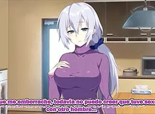 Wow! New mom gets secretly stolen by Russian guy in motion anime with Spanish subs!