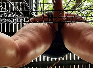 Mistress April dominates her bound private patient in the cock clinic with latex and humiliation.