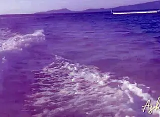 Escaping the city on jet ski to fill my pussy with cum on the beach.