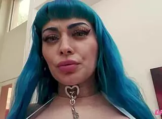 Horny Jewelz Blu Moans During Double Penetration And Double Vaginal