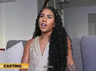 Brazilian Big Booty Stretched Wide by Horny Casting Agent