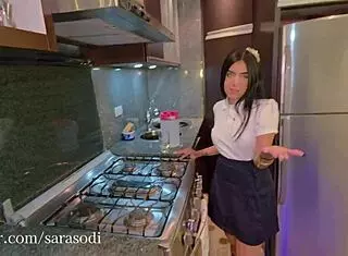 I bang my stepsister in her cute student uniform