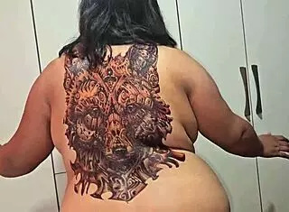 Damn! Chubby babe swallows every drop of milk!