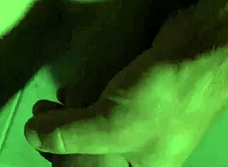 She explores her newly trimmed pussy solo with a monster cock close up.