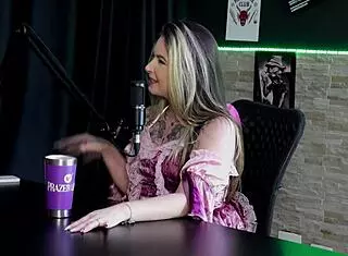 Raphaela Savanah Records Boyfriend in Sheer Red Halloween Cuckold Scene