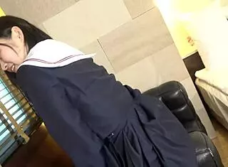 18-year-old japanese beauty with big black-haired breasts