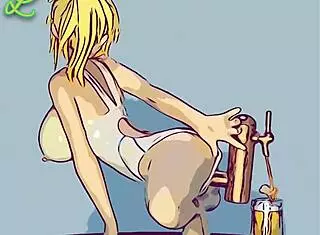 Takaoka Mizuki Beer Server Figure from Mizugi Kanojo Animation