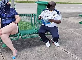 Hijab Muslim MILF Gets Stranger's Double Cum on Big Pussy Lips